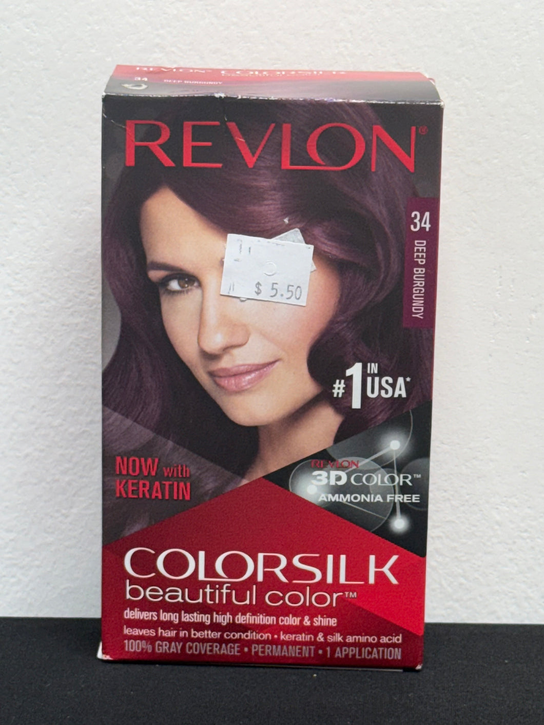 REVLON COLORSILK BEAUTIFUL COLOR 34 DEEP BURGUNDY